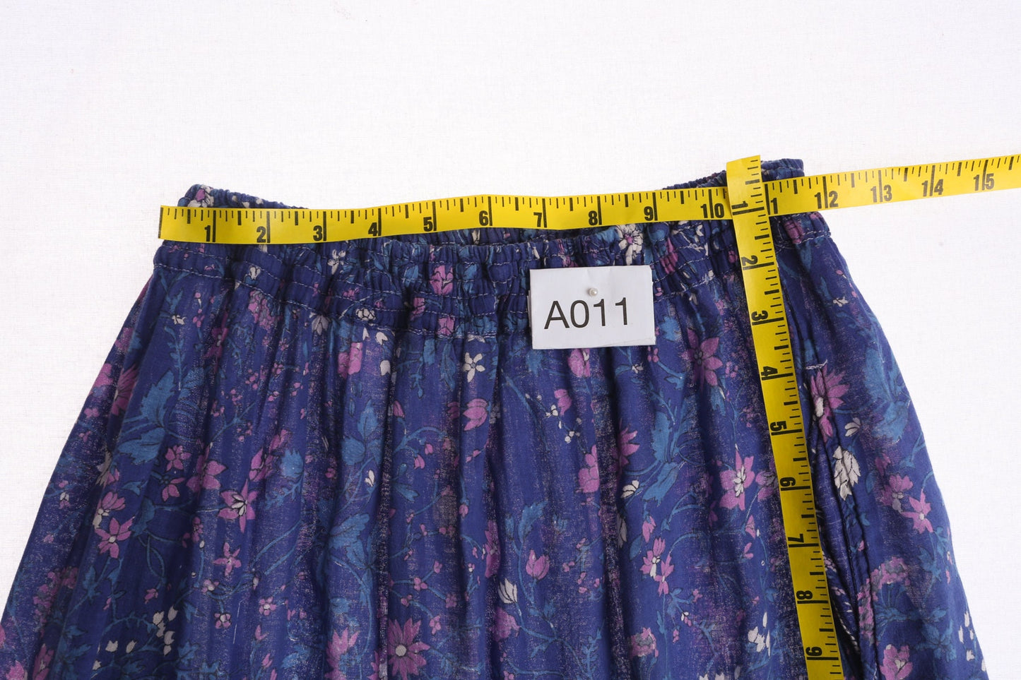 Vintage Bohemian Floral Print Purple Skirt by California Dream - Made in India