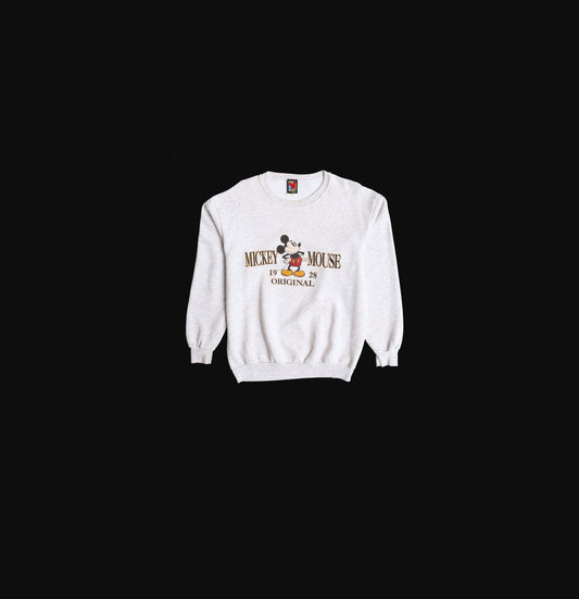 Vintage Mickey Mouse Gray Graphic Sweatshirt