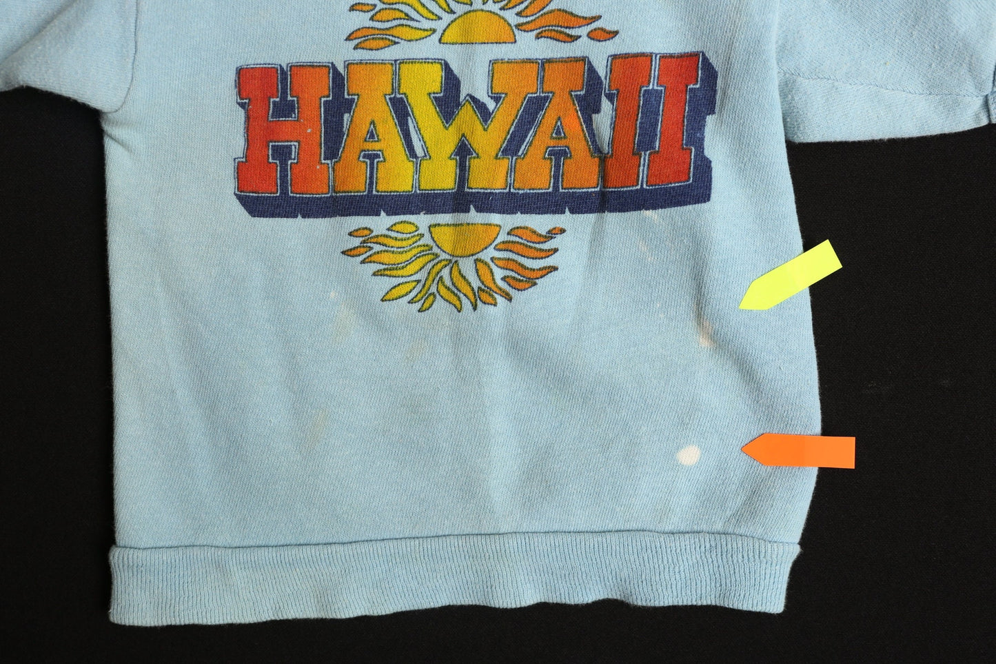 Vintage Kids Blue Sweatshirt with Hawaii Print