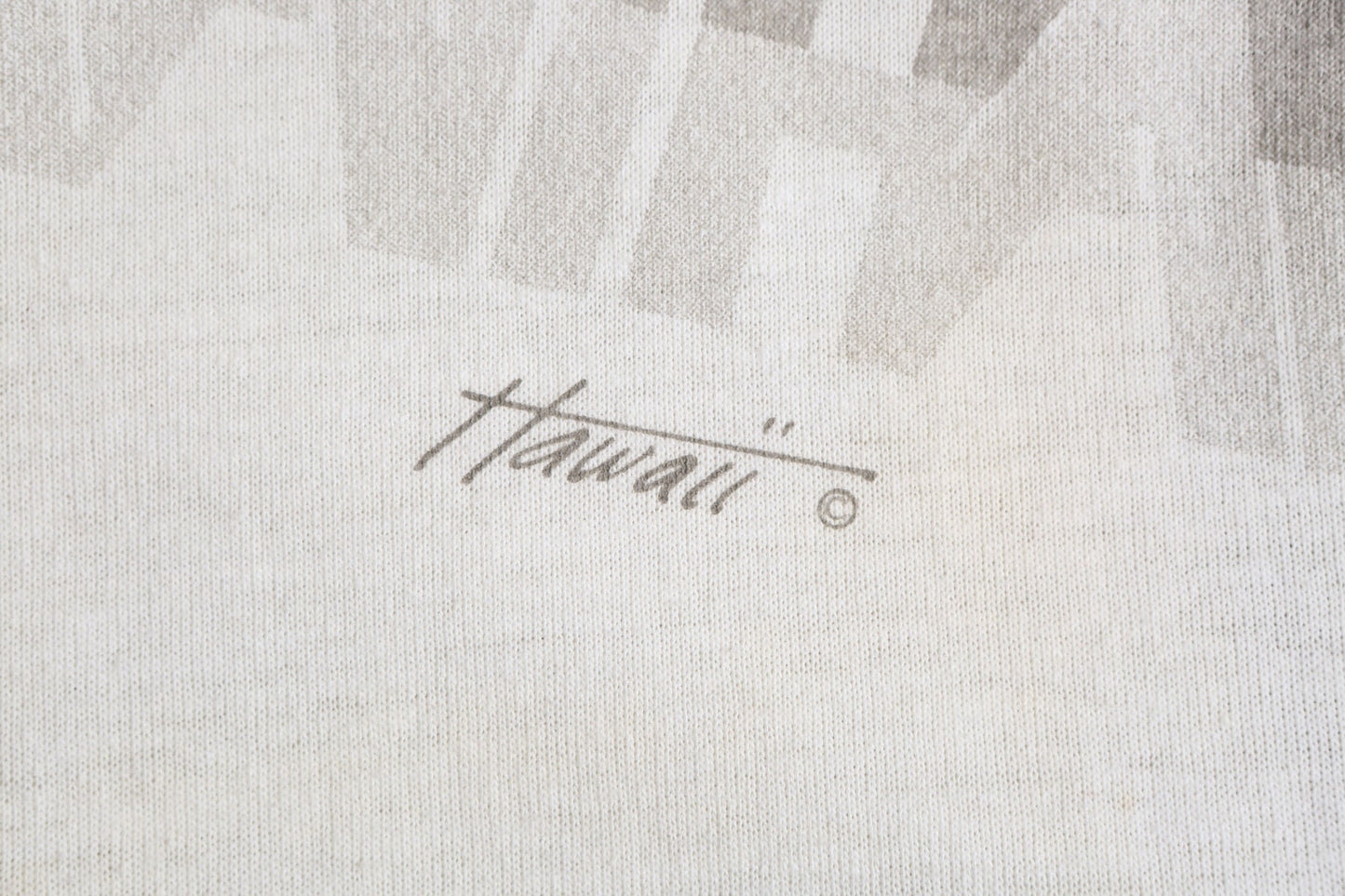 Vintage Polo Shirt with Hawaii Print on Shoulder - Era 70's - 80's