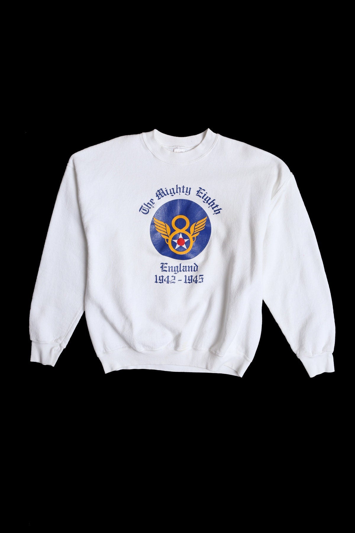 The Mighty Eight England 1942-1945 Flying Squadron White Sweatshirt