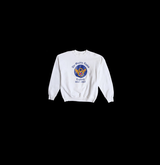 The Mighty Eight England 1942-1945 Flying Squadron White Sweatshirt