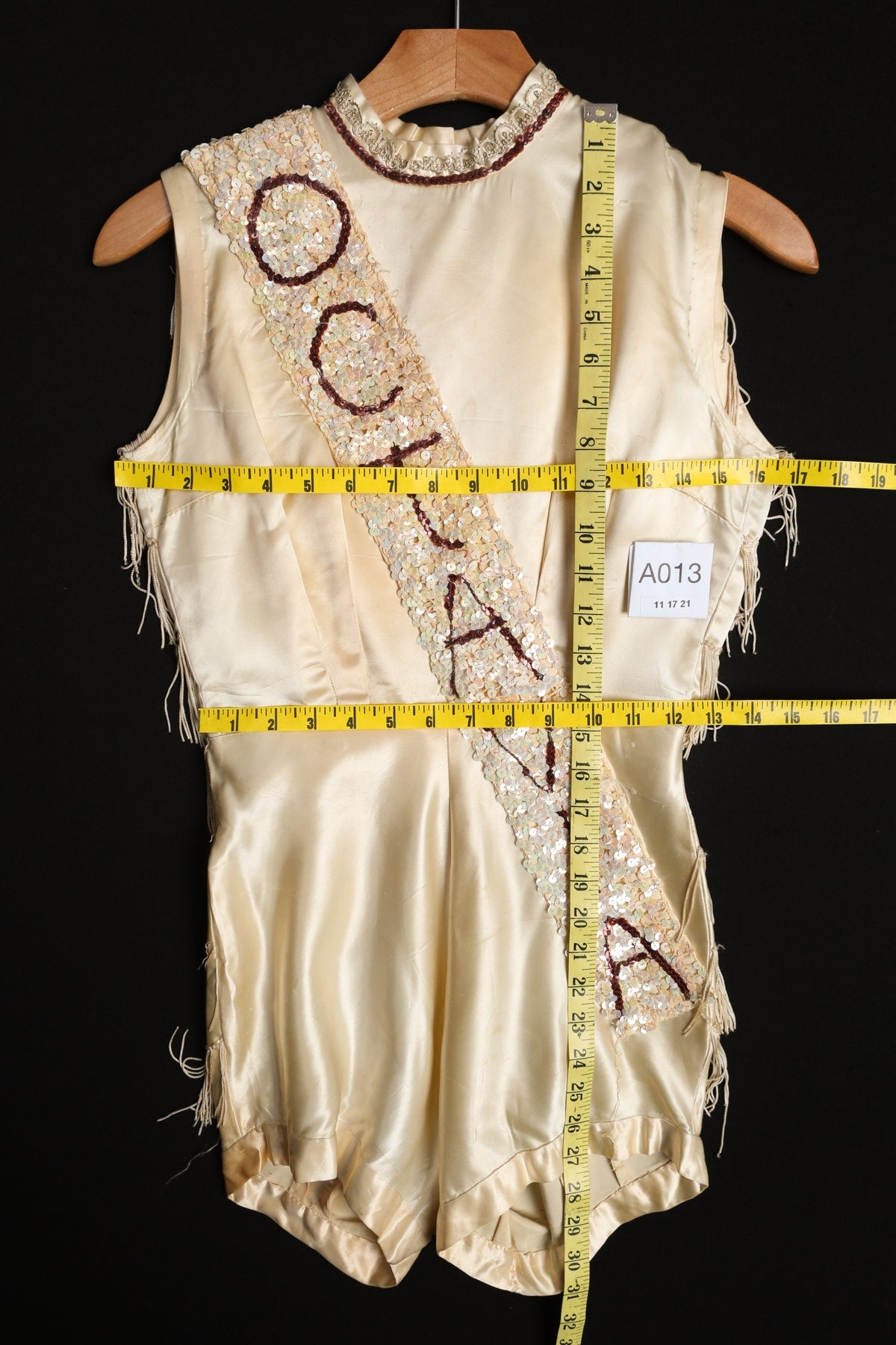 Vintage Women Marching band Beige Romper