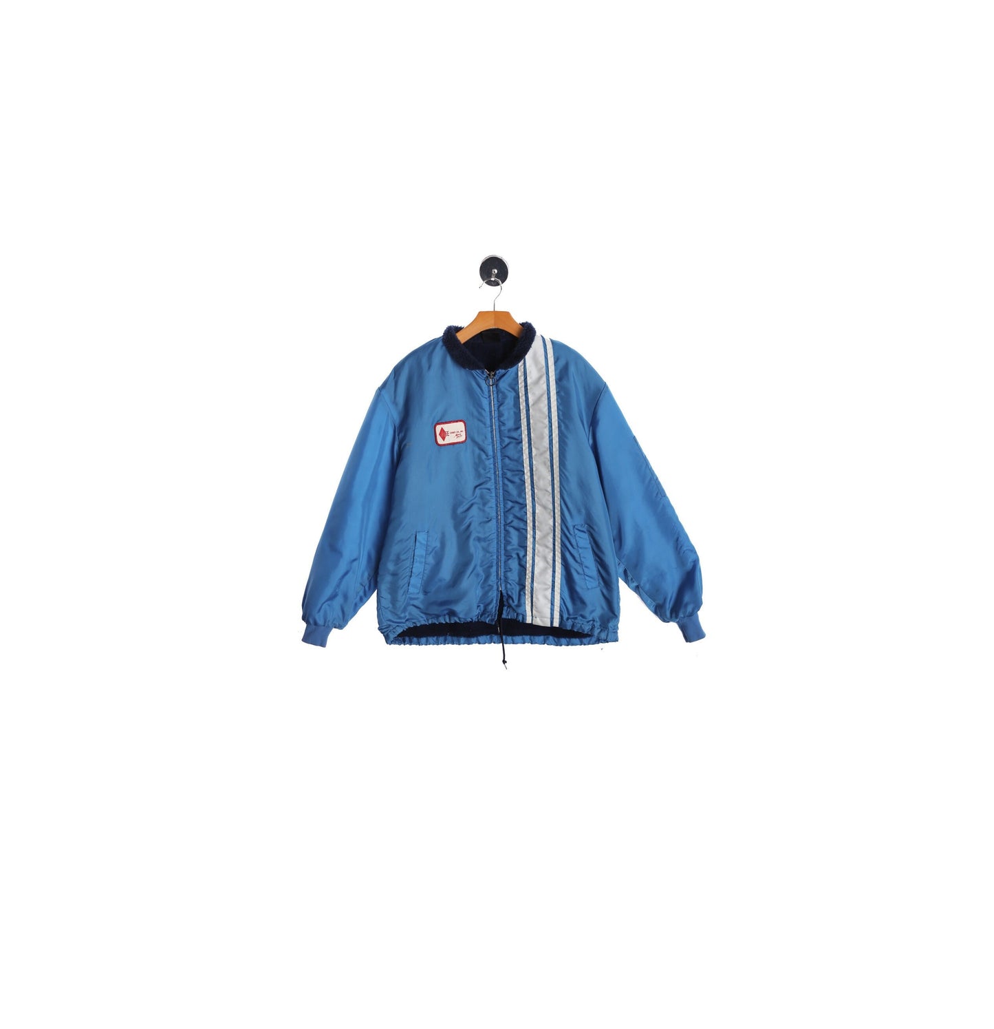 Vintage Blue Nylon Racing Jacket