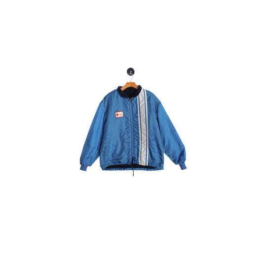 Vintage Blue Nylon Racing Jacket