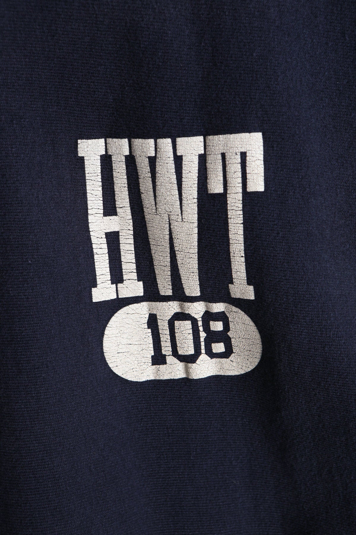 Vintage Champion Sweatshirt with HWT 108 Print - Era 80's - 90's