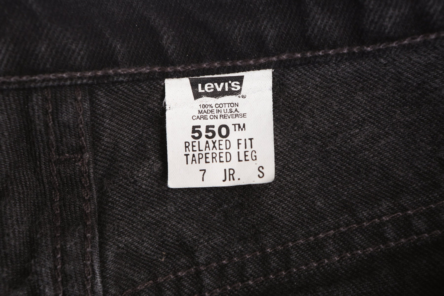 550 Black Levi's Jeans - Relaxed Fit - Tapered Leg