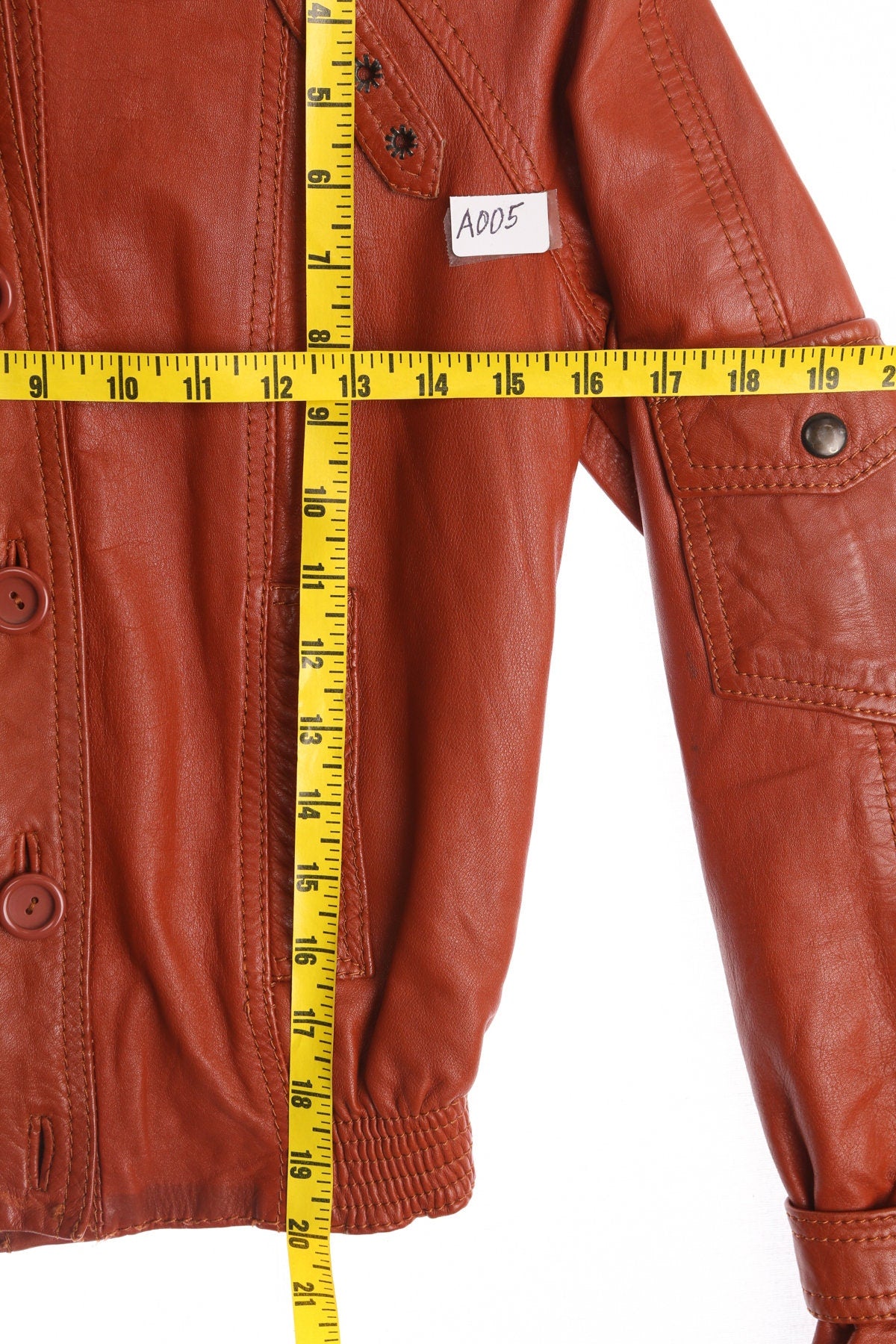 Vintage Women Hooded Leather Jacket - Era 70's - 80's by Wilson House of Suede - Vintage Size 5/6