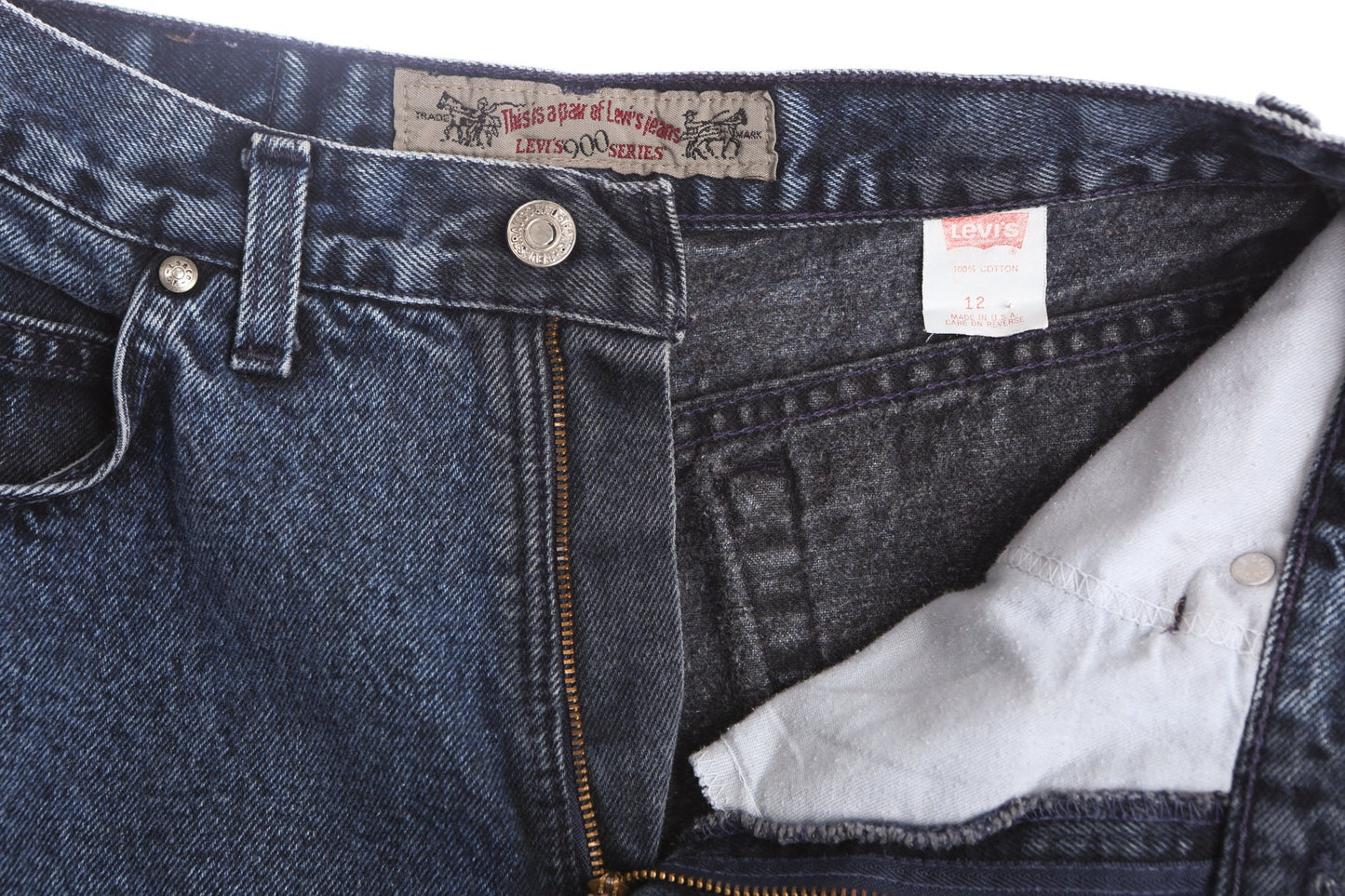 Women High Waist Stonewashed Levi's Jeans - 900 Series - Era 90's