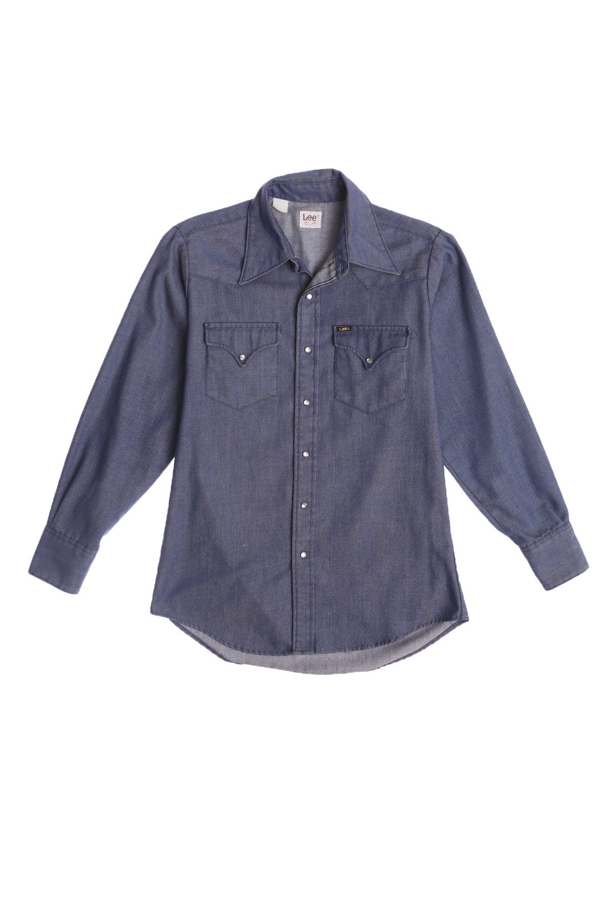 Lee Western Blue Shirt - Made in USA - Era 70's - 80's