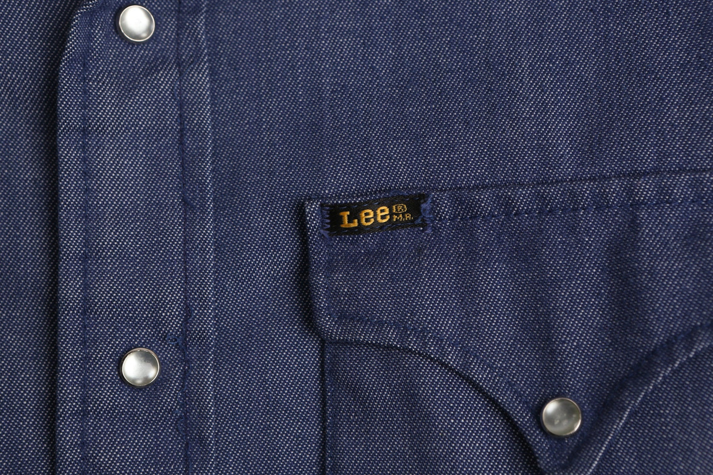 Lee Western Blue Shirt - Made in USA - Era 70's - 80's