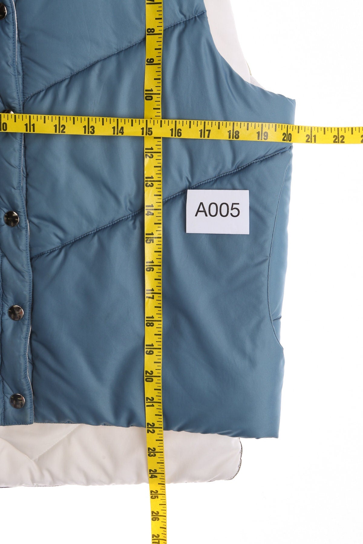 Vintage Ski Down Vest with Cowboy Western Print