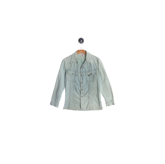 Lee 70's Denim Shirt - Men Blue Shirt - Snap Closure