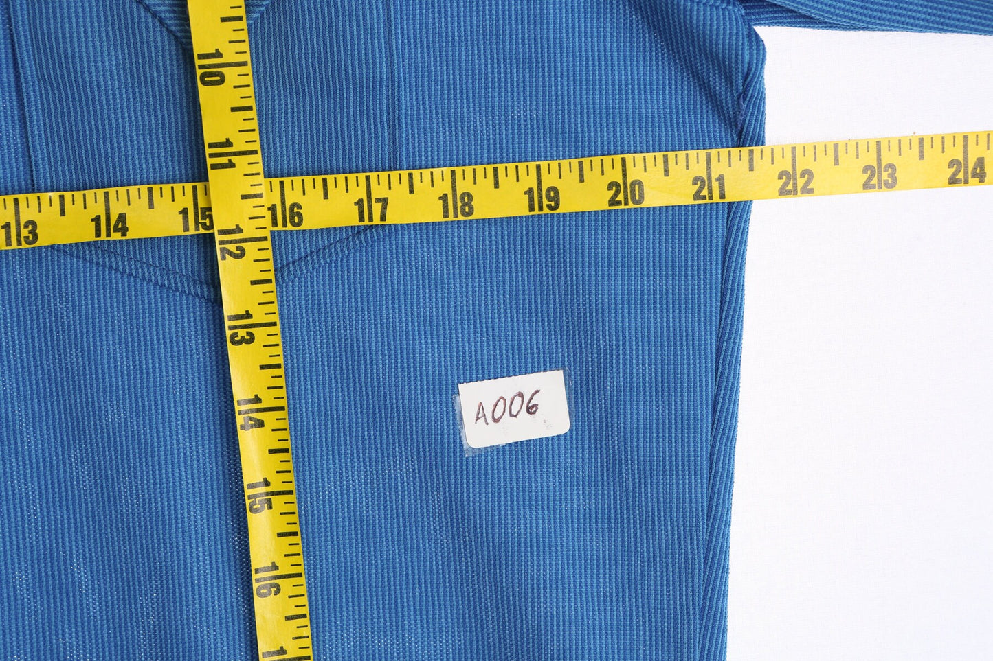 Vintage Men Blue Western Shirt by H Bar C Ranchwear Lon Tail