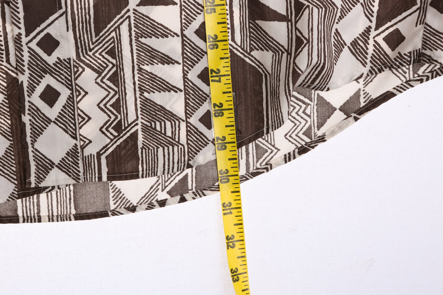 70's Men Brown Geometric Casual Shirt