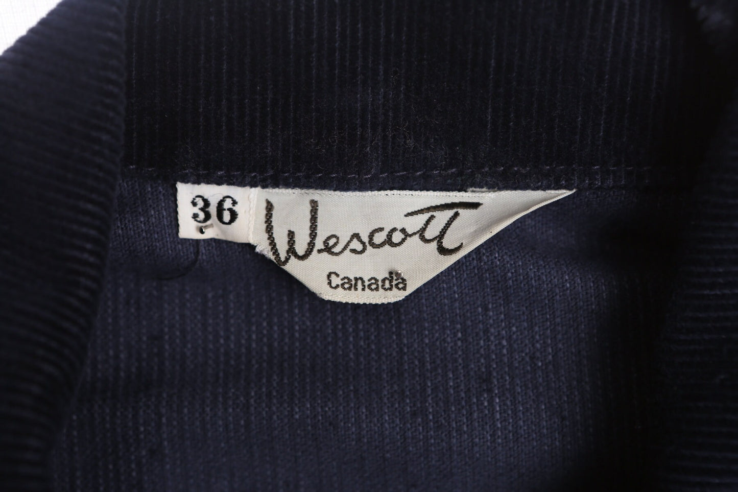 70's Men Blue Corduroy Shirt