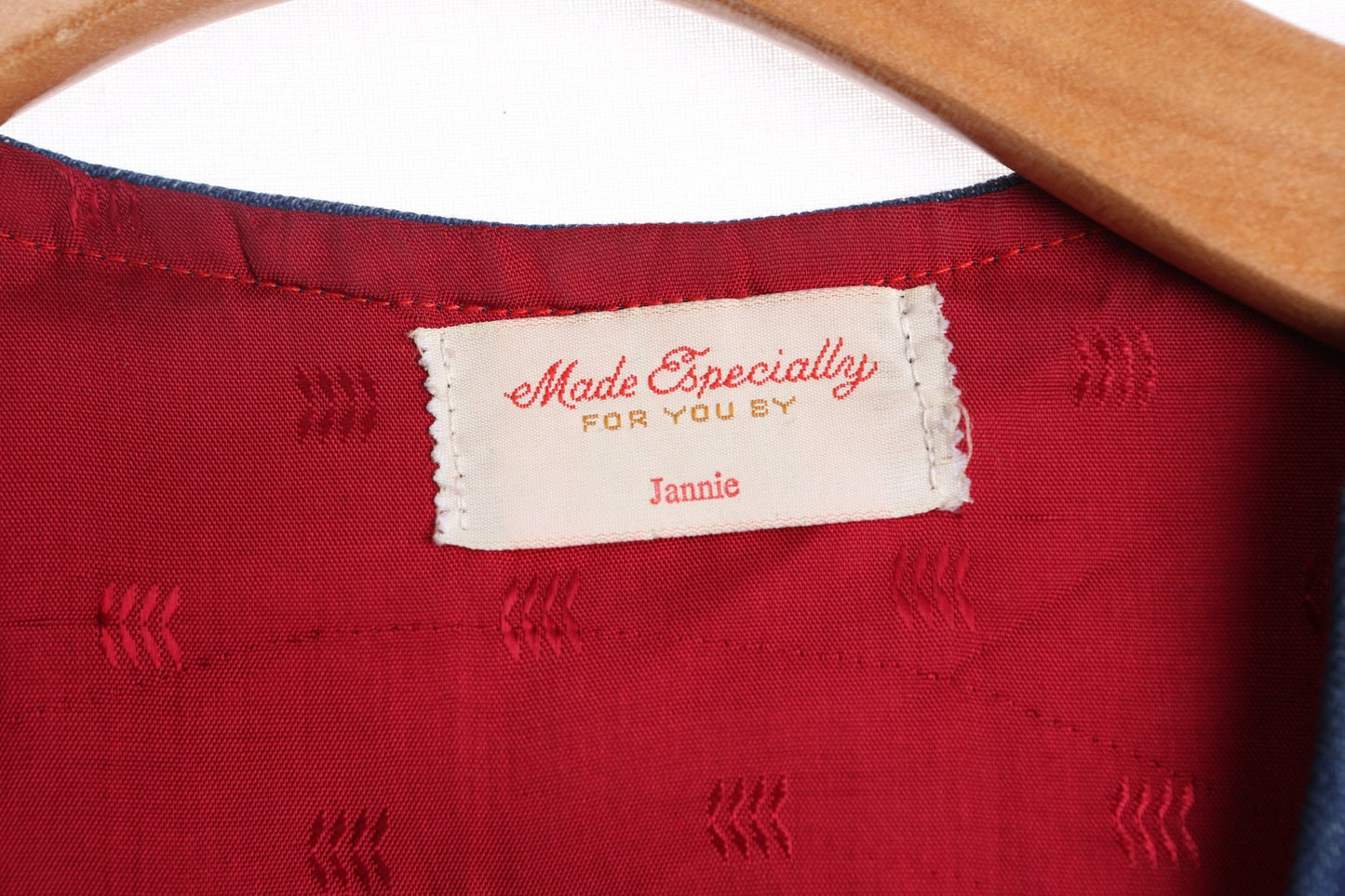 Men Blue Denim Biker Vest with Yakima Gold Wing Road Riders Patch