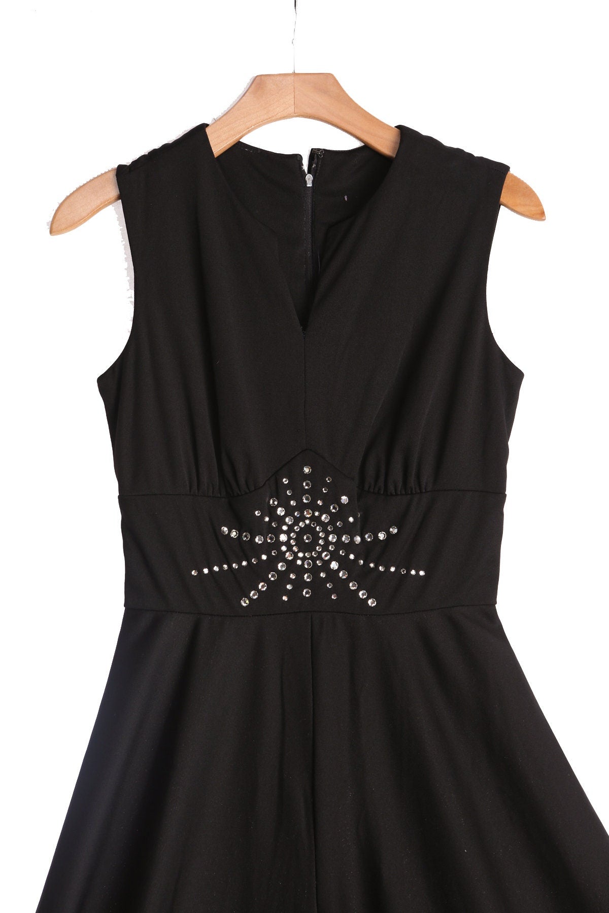 Vintage Women Black Bell Bottom Jumpsuit