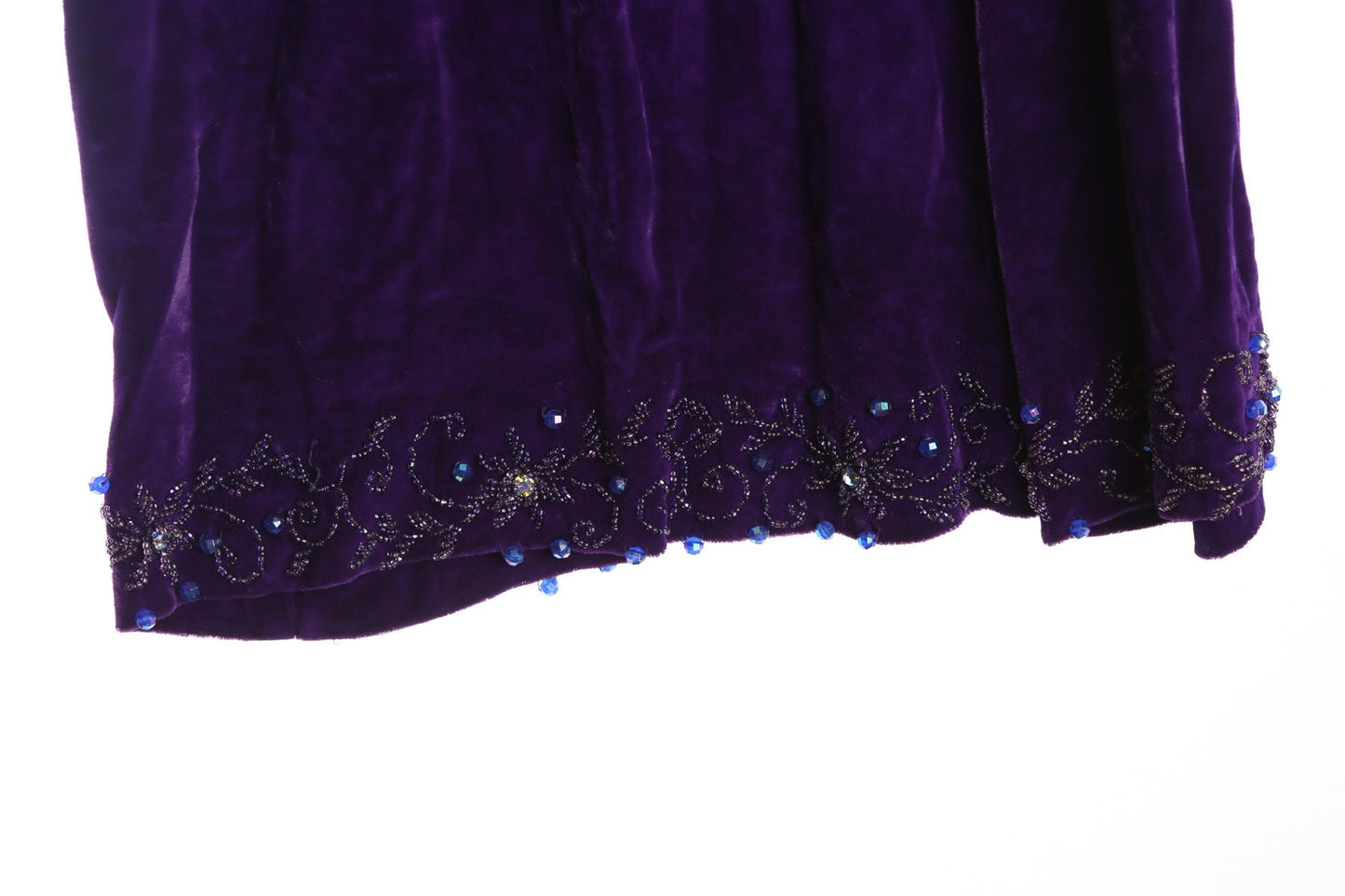 Vintage Women Purple Velvet Jumpsuit
