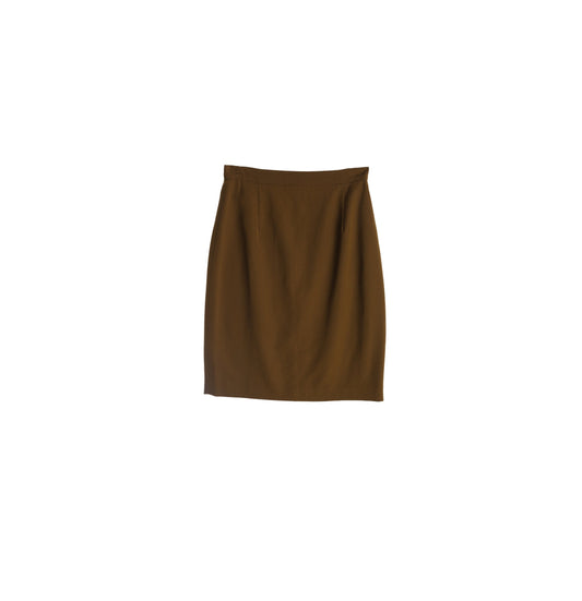 Women Brown Casual Pencil Skirt by Barami