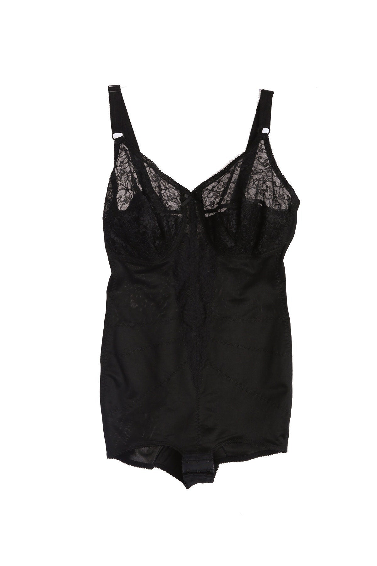 Vintage Women Black Body Lingerie Suit