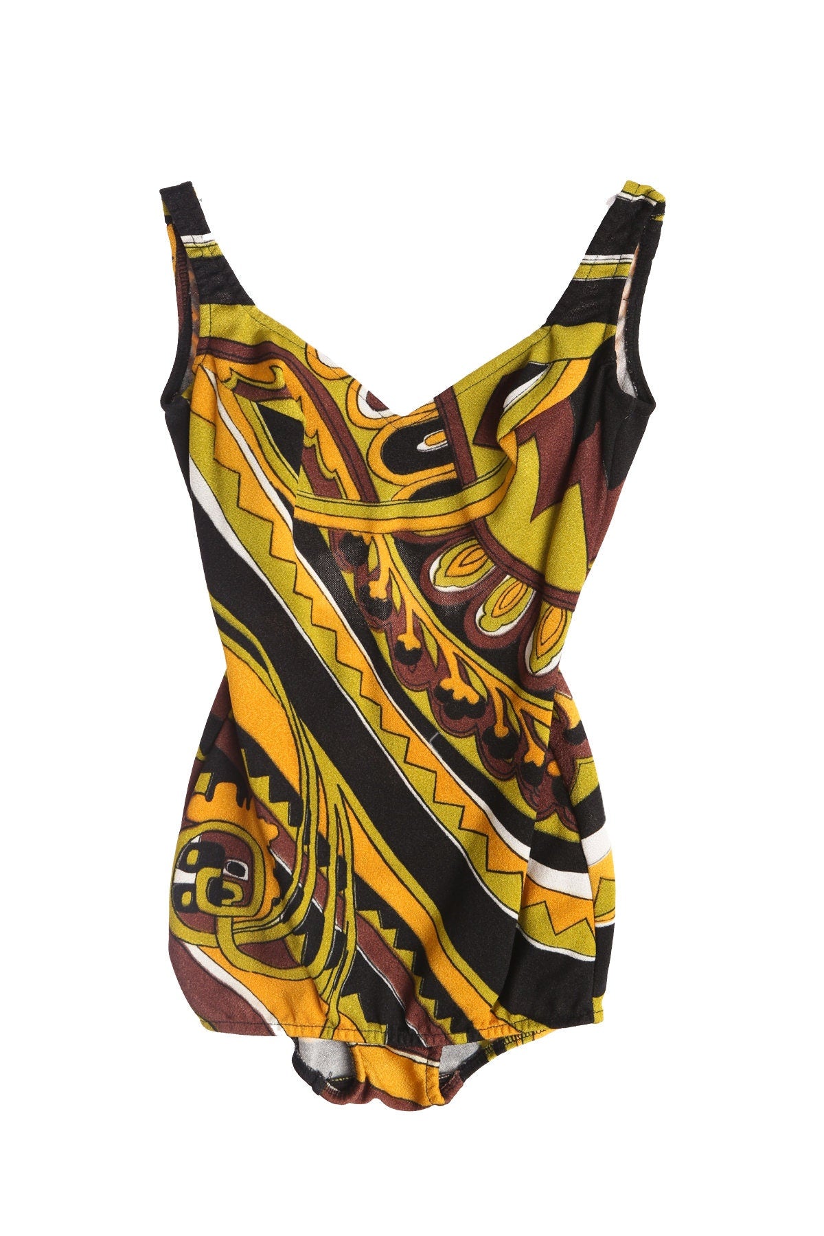 Vintage Women Polyester Swimsuit - Era 1960's to 1970's