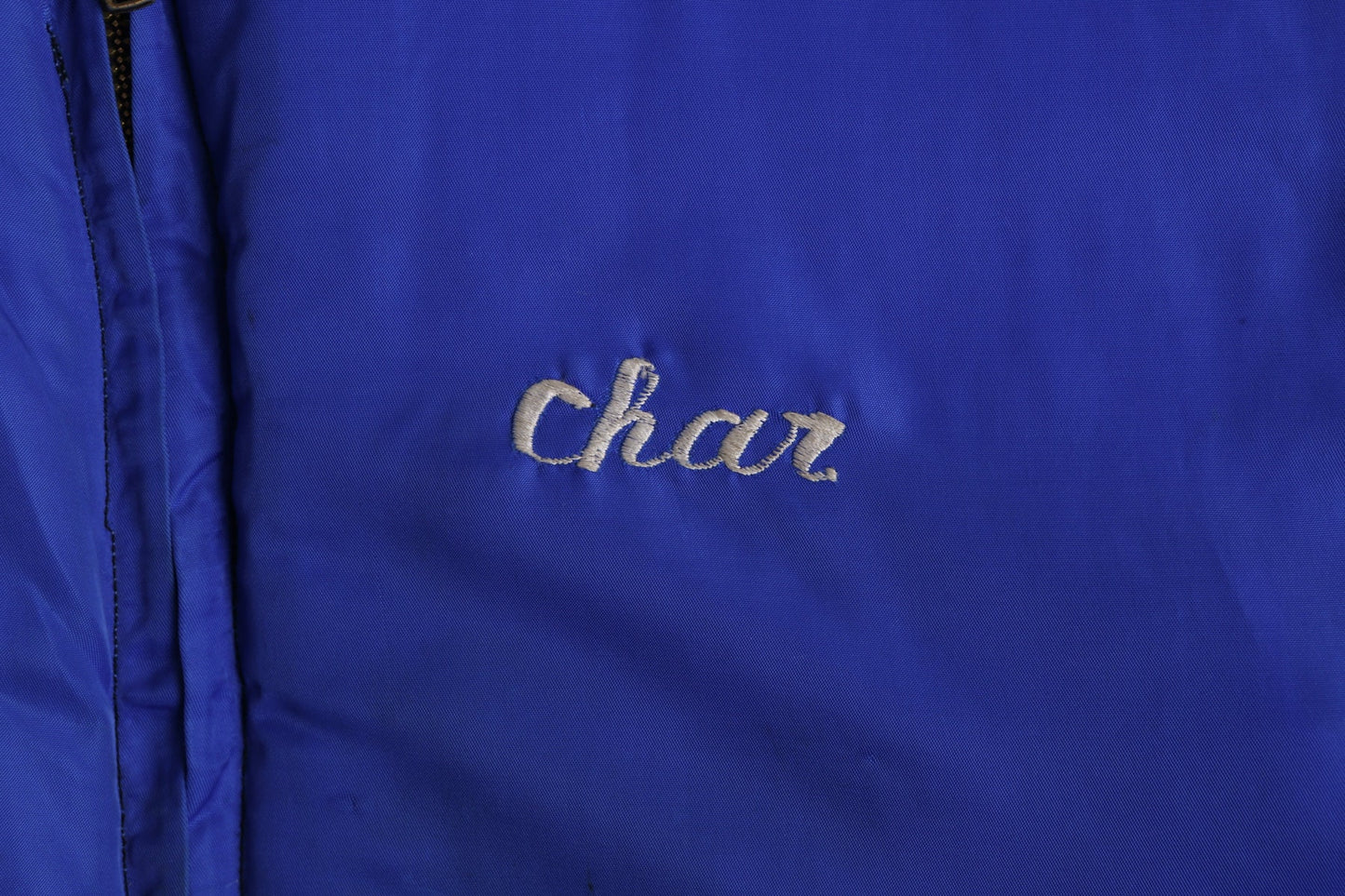 Vintage Nylon Bomber Jacket with California Embroidered Dragons