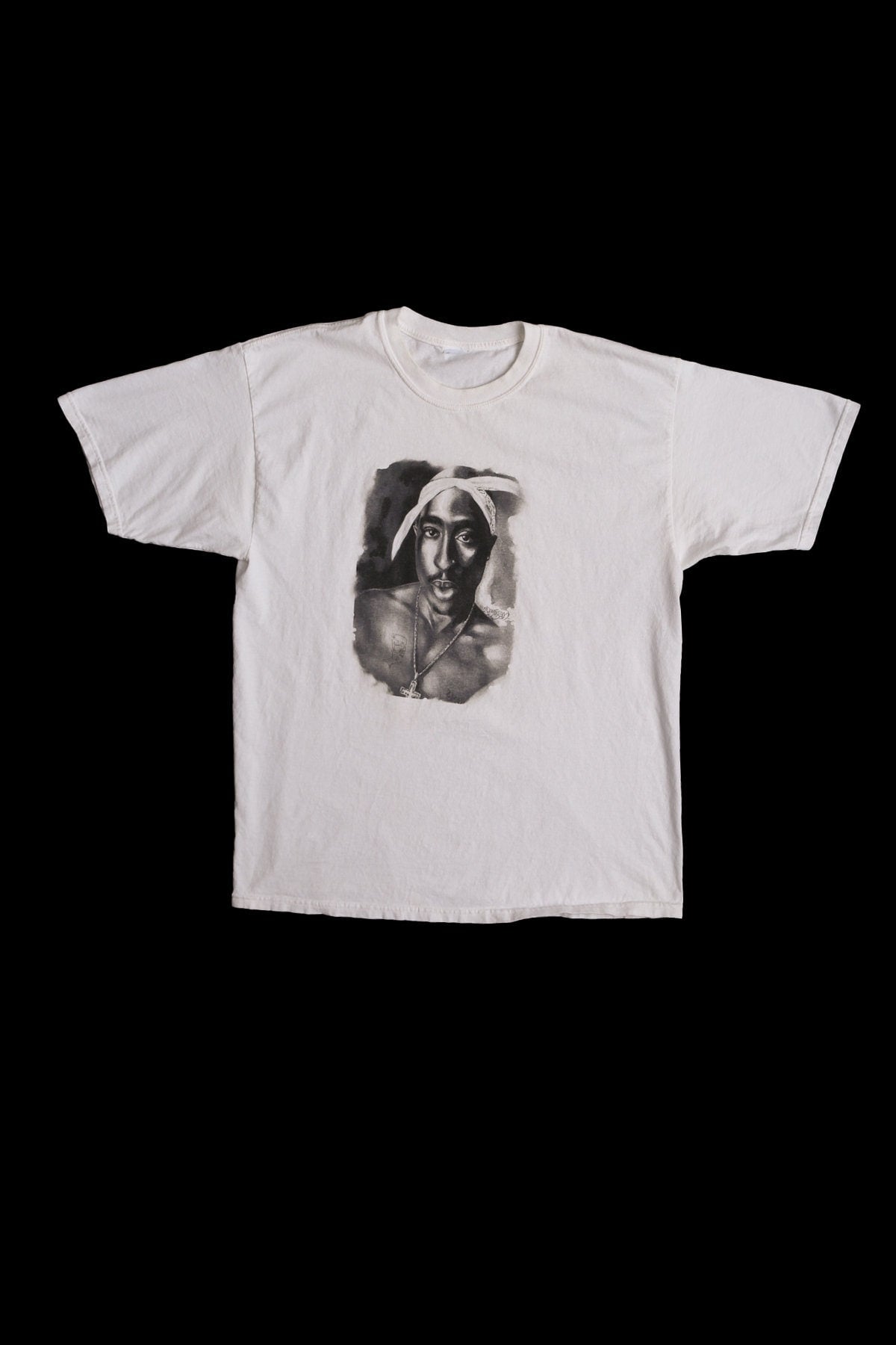 2Pac White Graphic T-shirt
