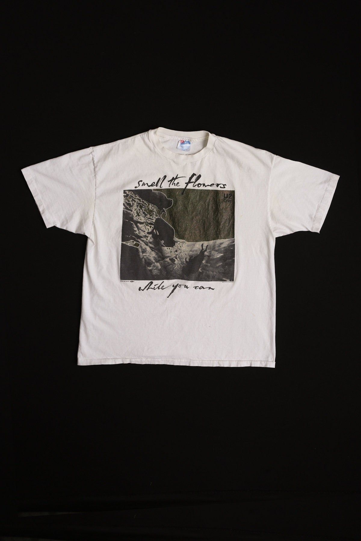 U2 Graphic T-shirt - Smell the Flowers - Ride your car