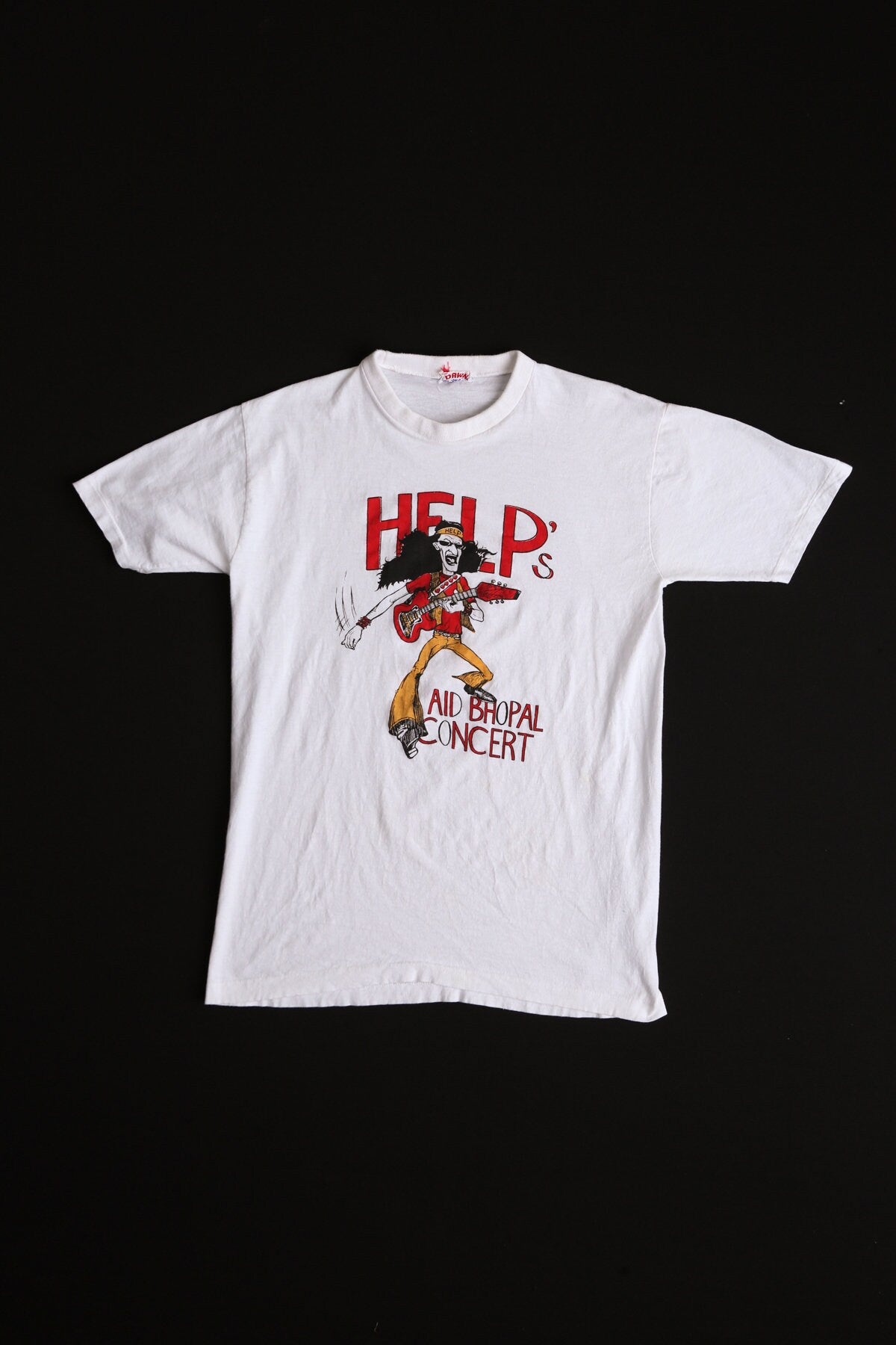 Help's Aid Bhopal Concert Vintage Graphic T-shirt