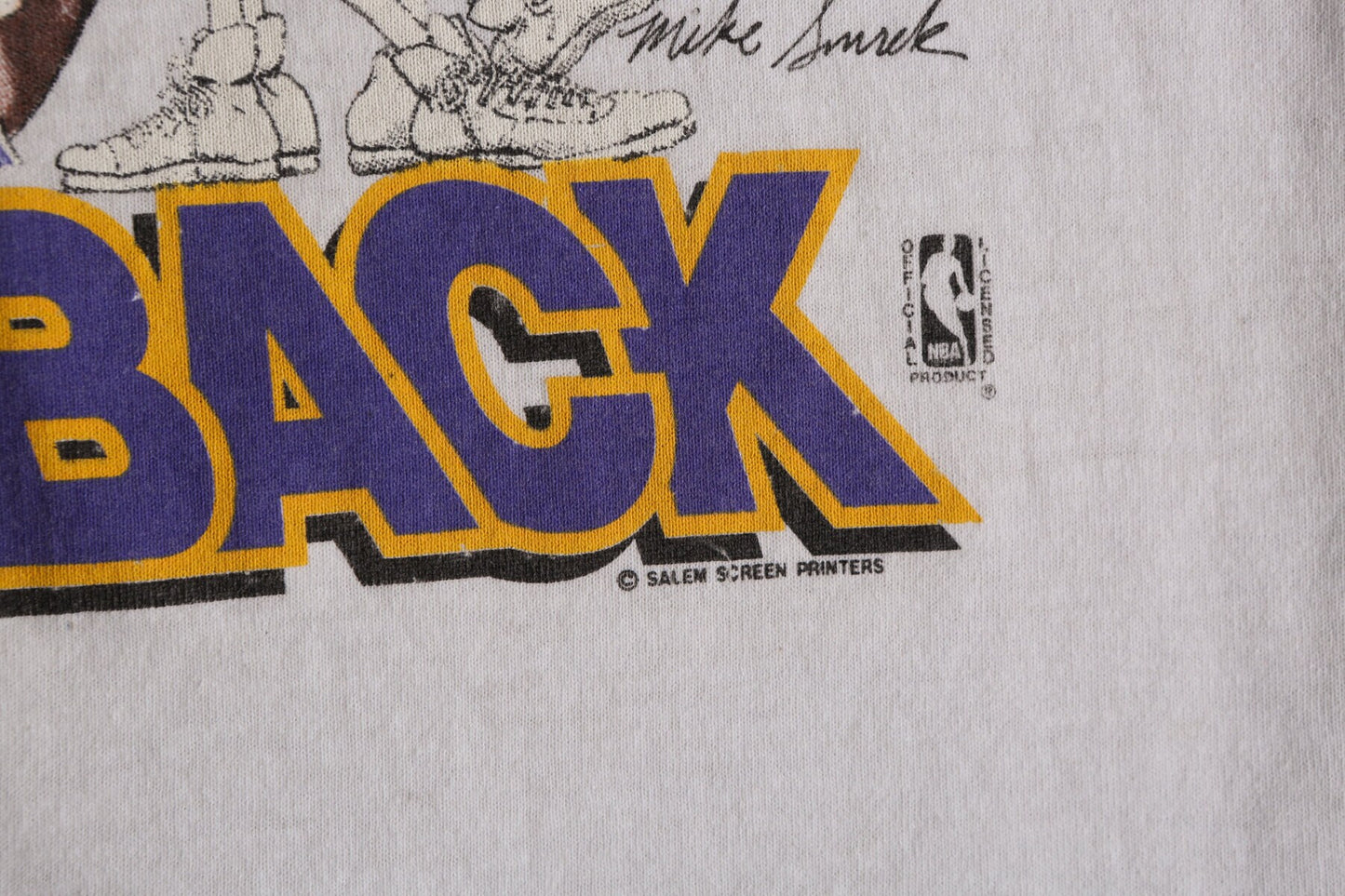 World Champs Back-to-Back - 88 87 Los Angeles Lakers White Graphic T-shirt