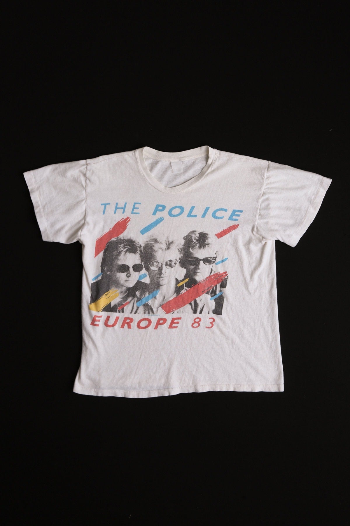 1983 Europe the Police Rock Graphic T-shirt