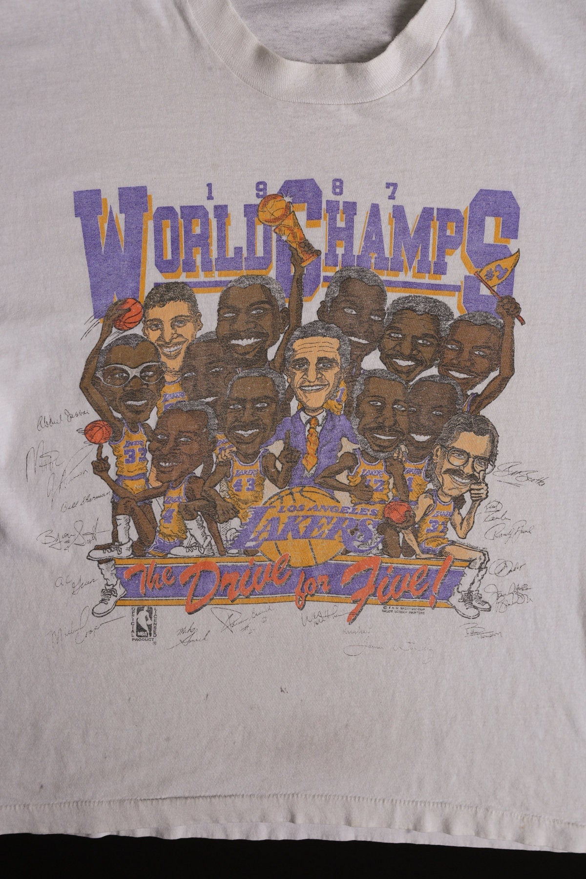 1987 World Champs Los Angeles Lakers Graphic T-shirt