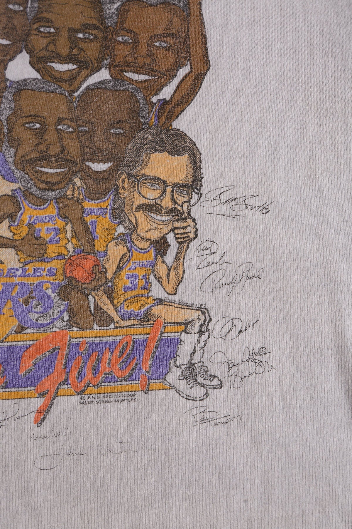 1987 World Champs Los Angeles Lakers Graphic T-shirt