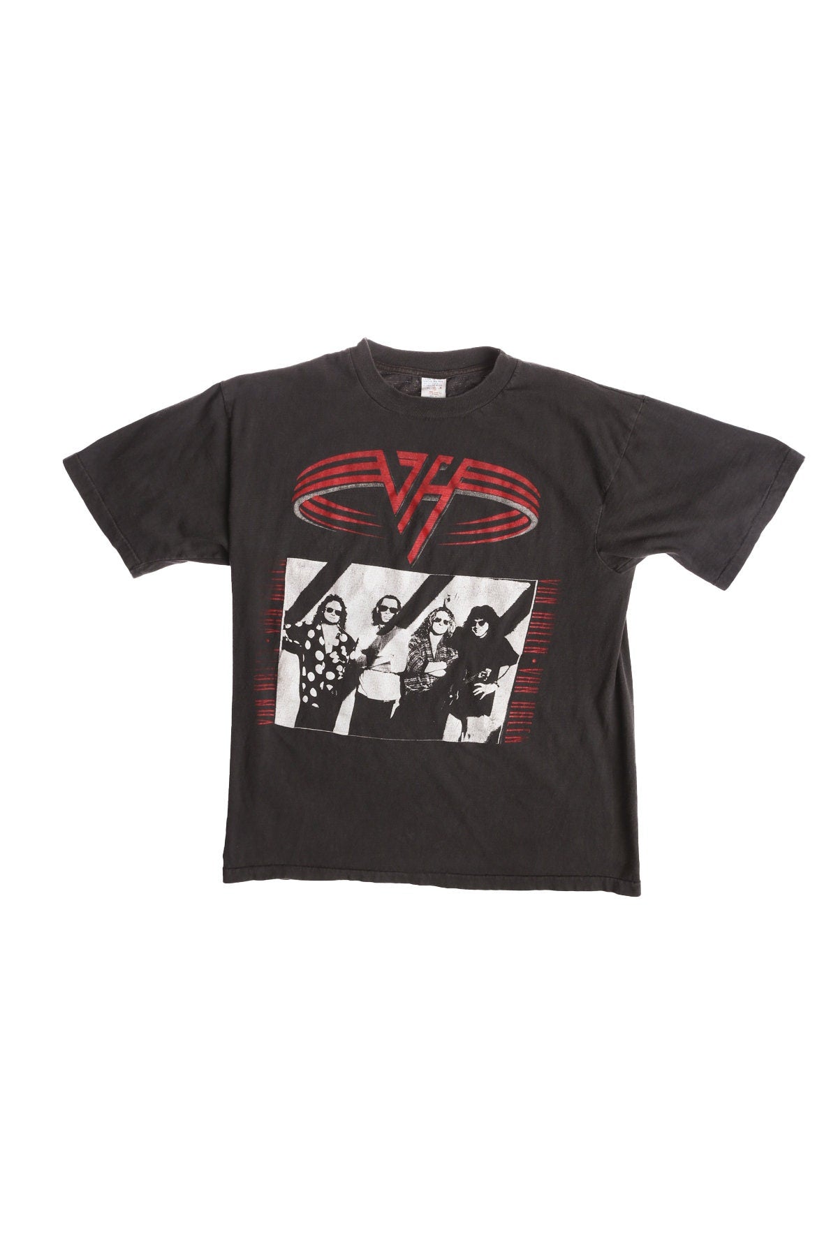 1992 Tour Van Halen Rock Black Graphic Shirt