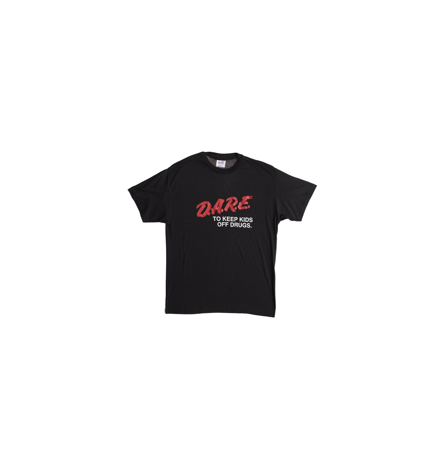 DARE to keep Kids Off Drugs Black Graphic T-shirt