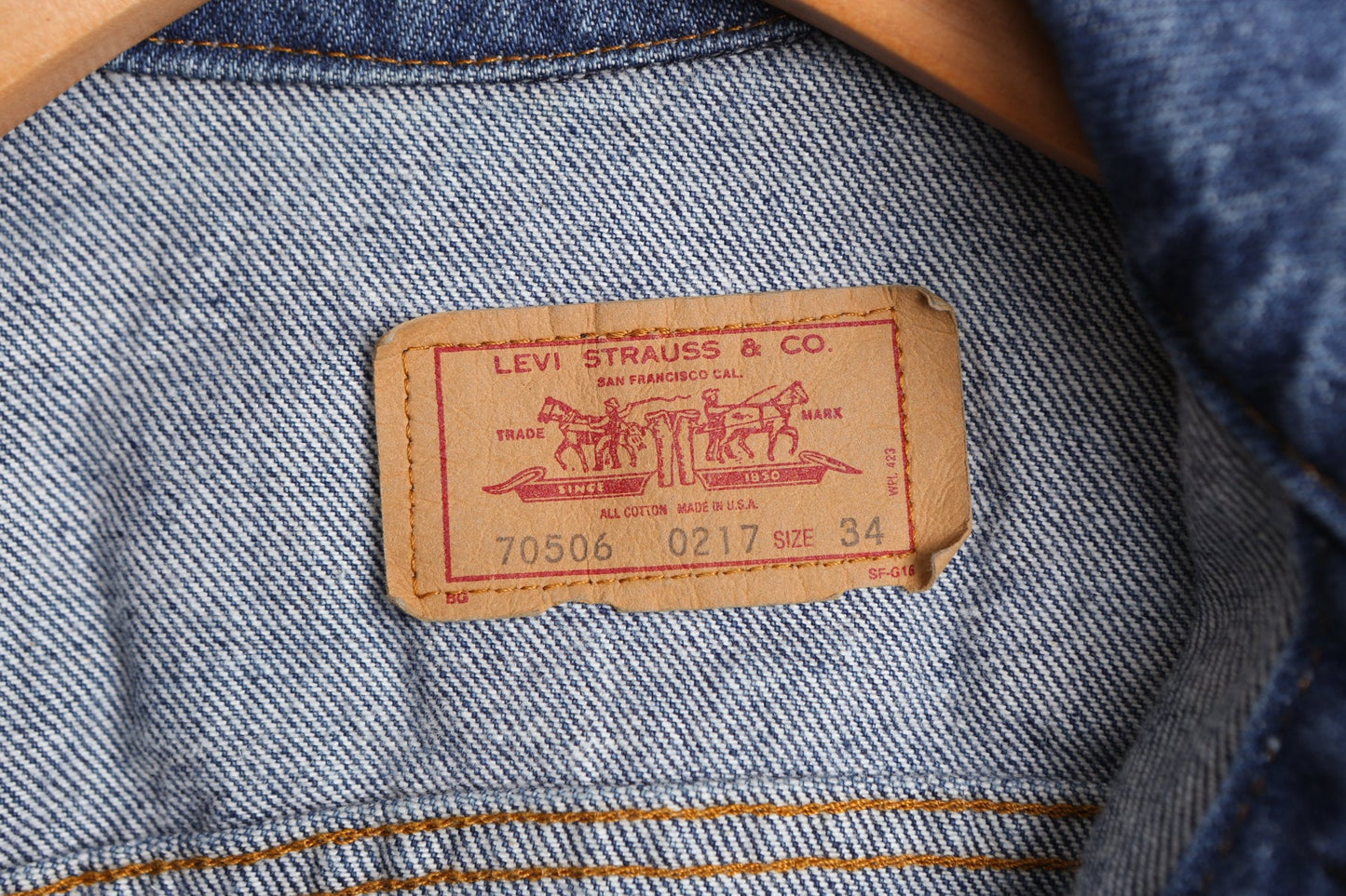 Vintage Levi's Trucker Blue Denim Jacket - Era 80s - 90s