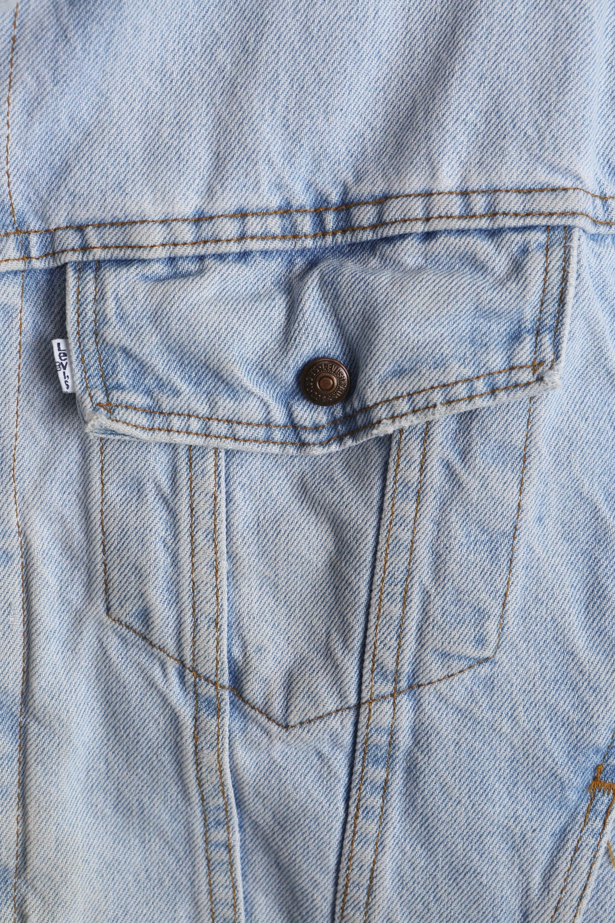 Levi's Blue Denim Sherpa - Era 80's - 90's