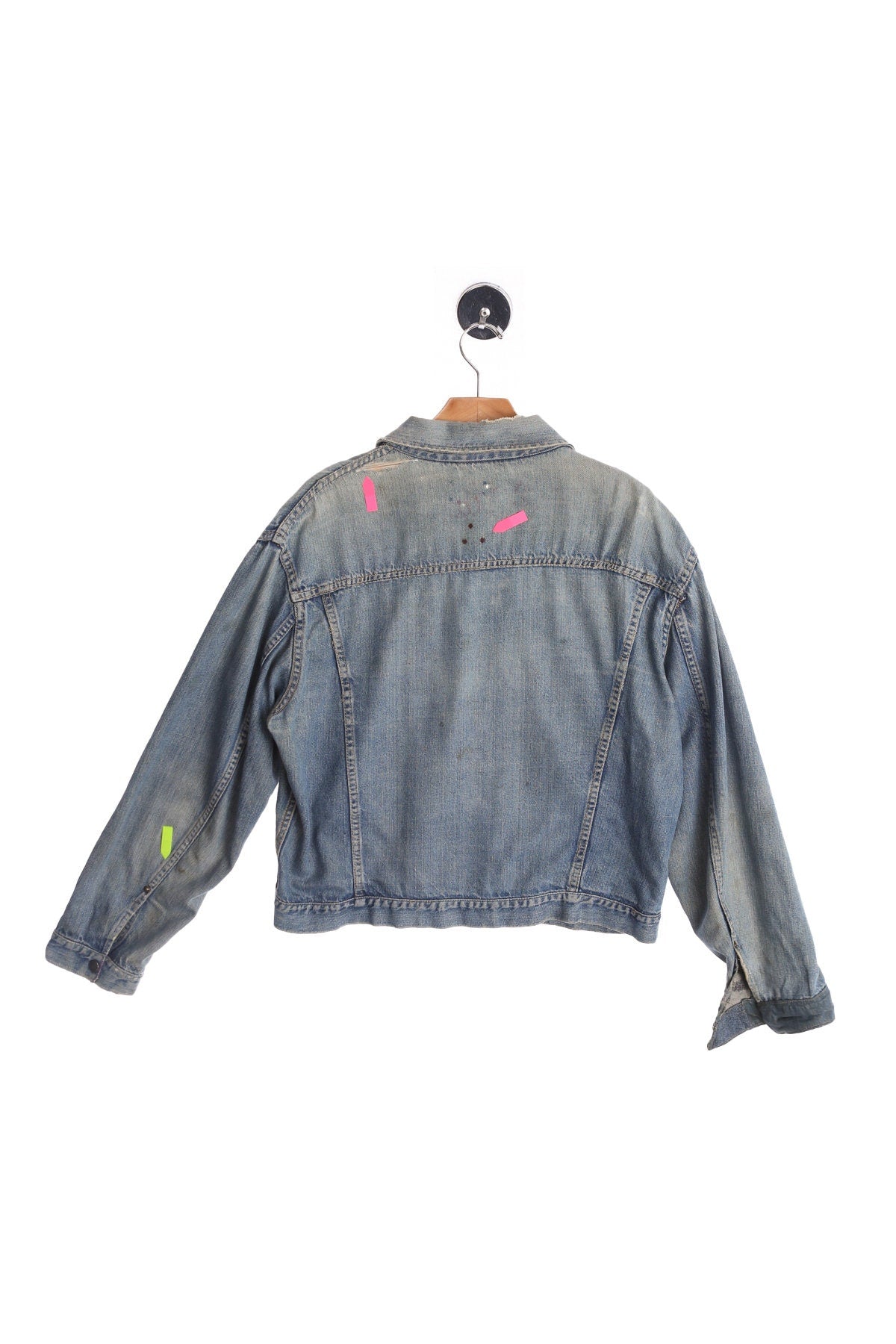 Vintage Men Two Pocket Denim Jacket - Era 40's - 50's