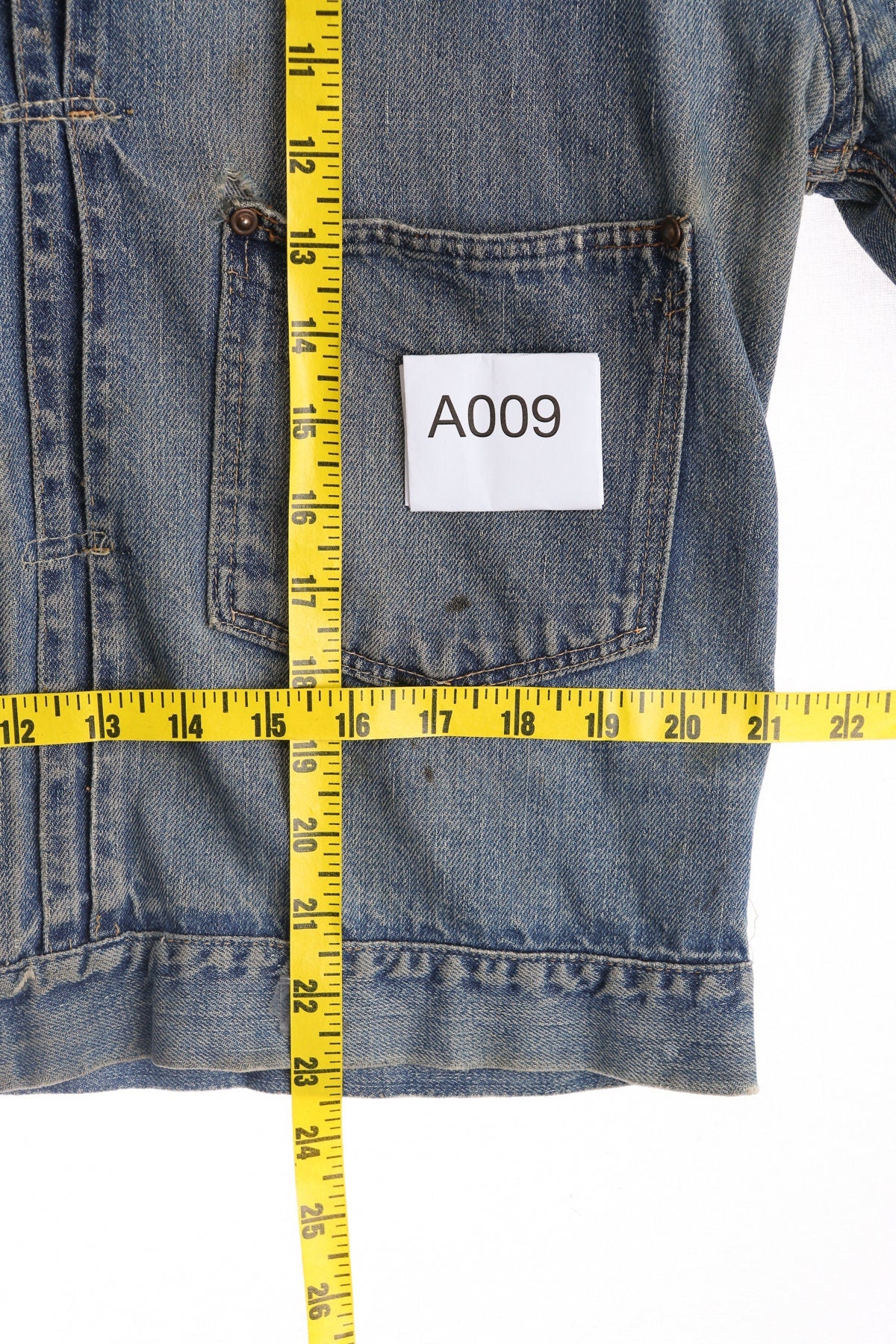 Vintage Men Two Pocket Denim Jacket - Era 40's - 50's