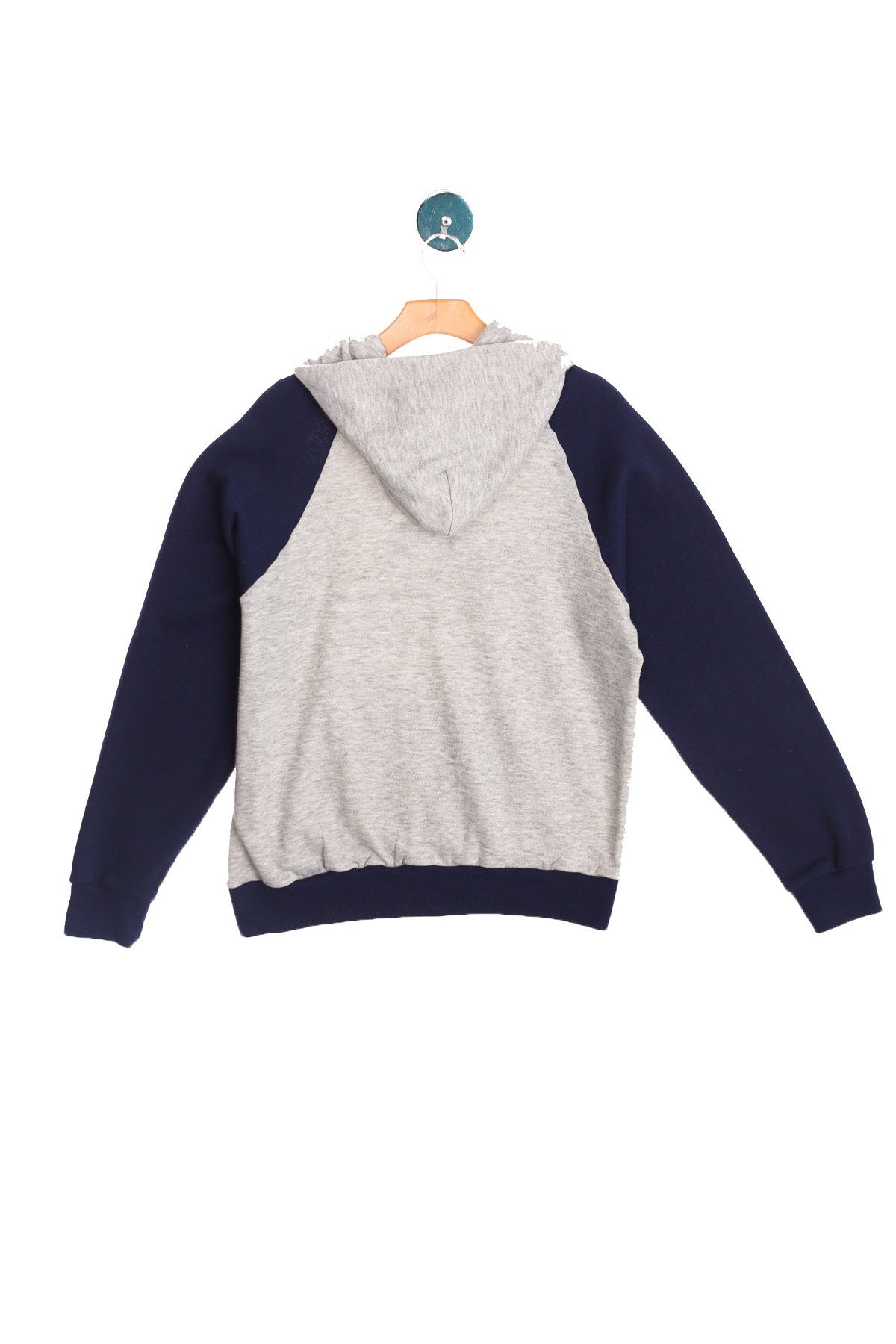 Vintage Mickey Mouse Gray and Blue Hoodie