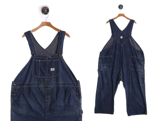 Big Mac Blue Denim Vintage Overalls - Union Made by JC Penny