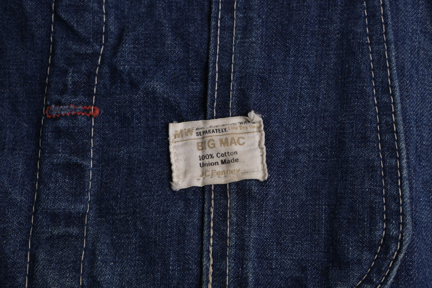 Big Mac Blue Denim Vintage Overalls - Union Made by JC Penny