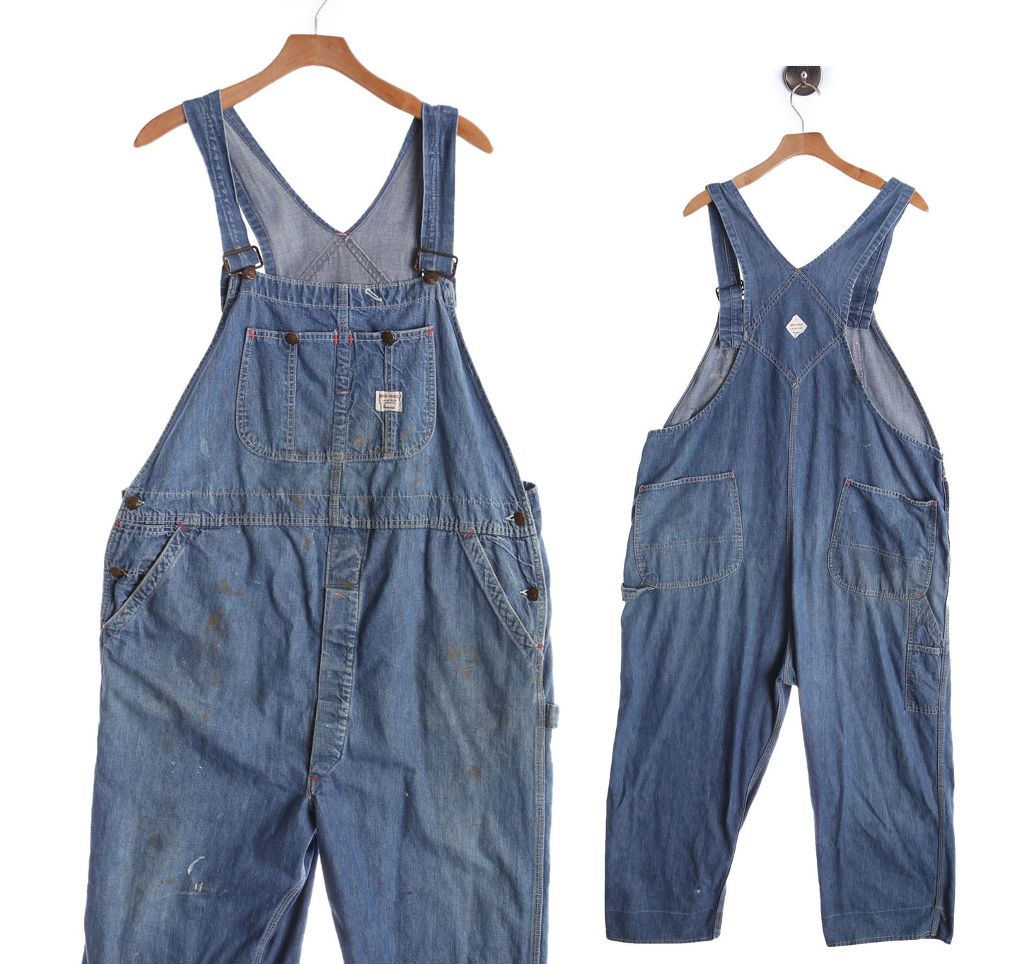 Vintage Big Mac Medium Wash Blue Overalls