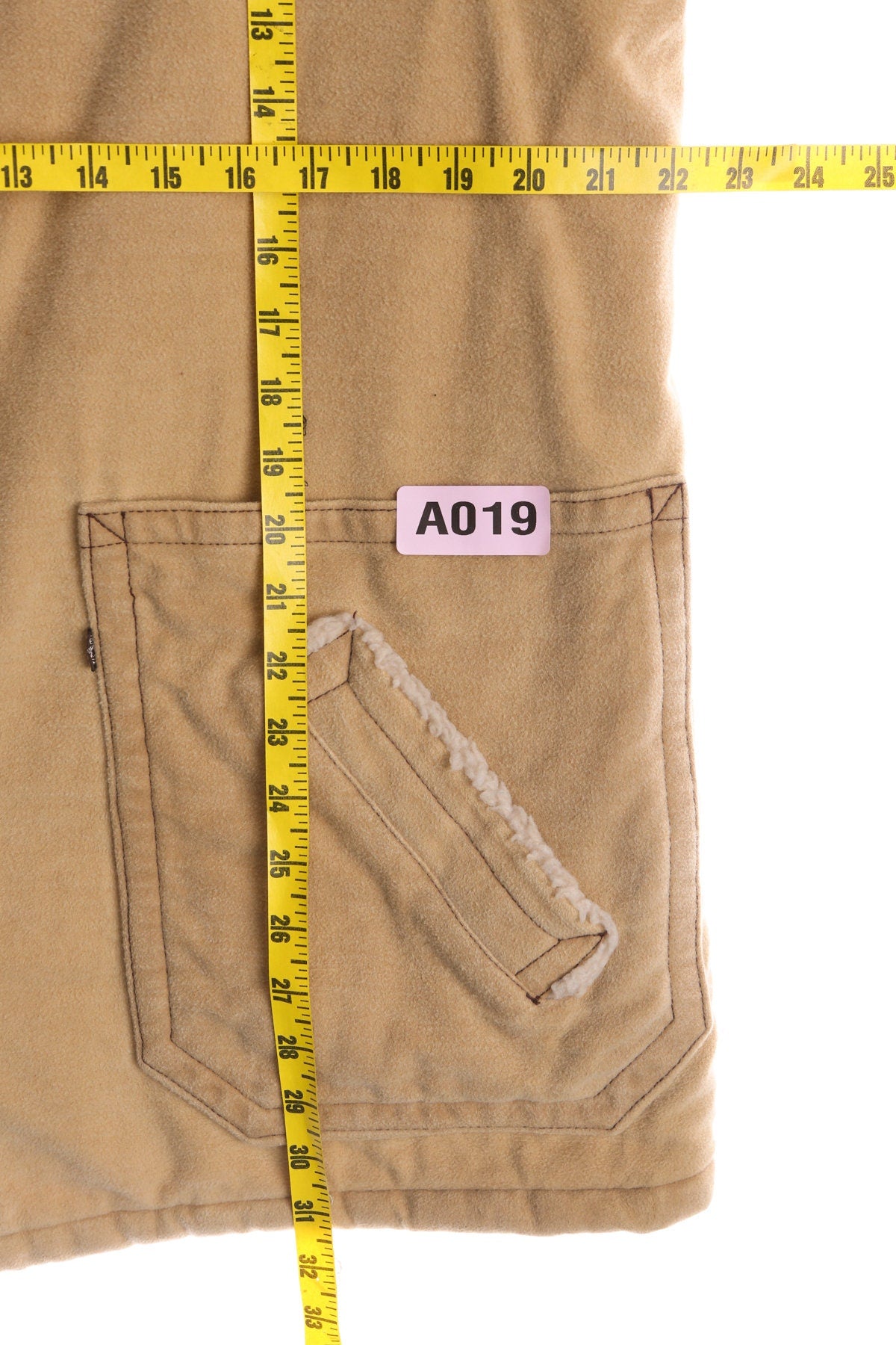 Levi's Beige Long Sherpa Coat - Era 70's - 80's