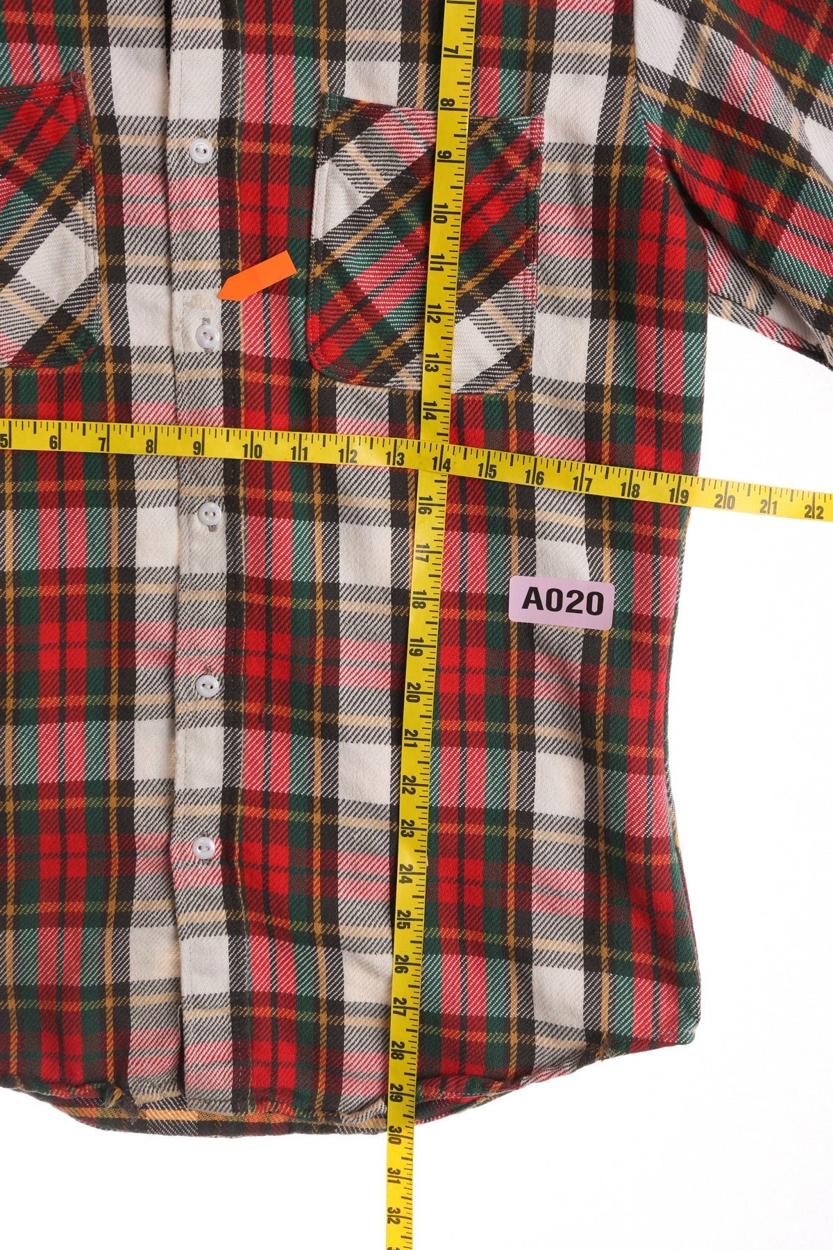 Vintage Big Mac Mne's Red Plaid Flannel Shirt - Era 80's - 90's