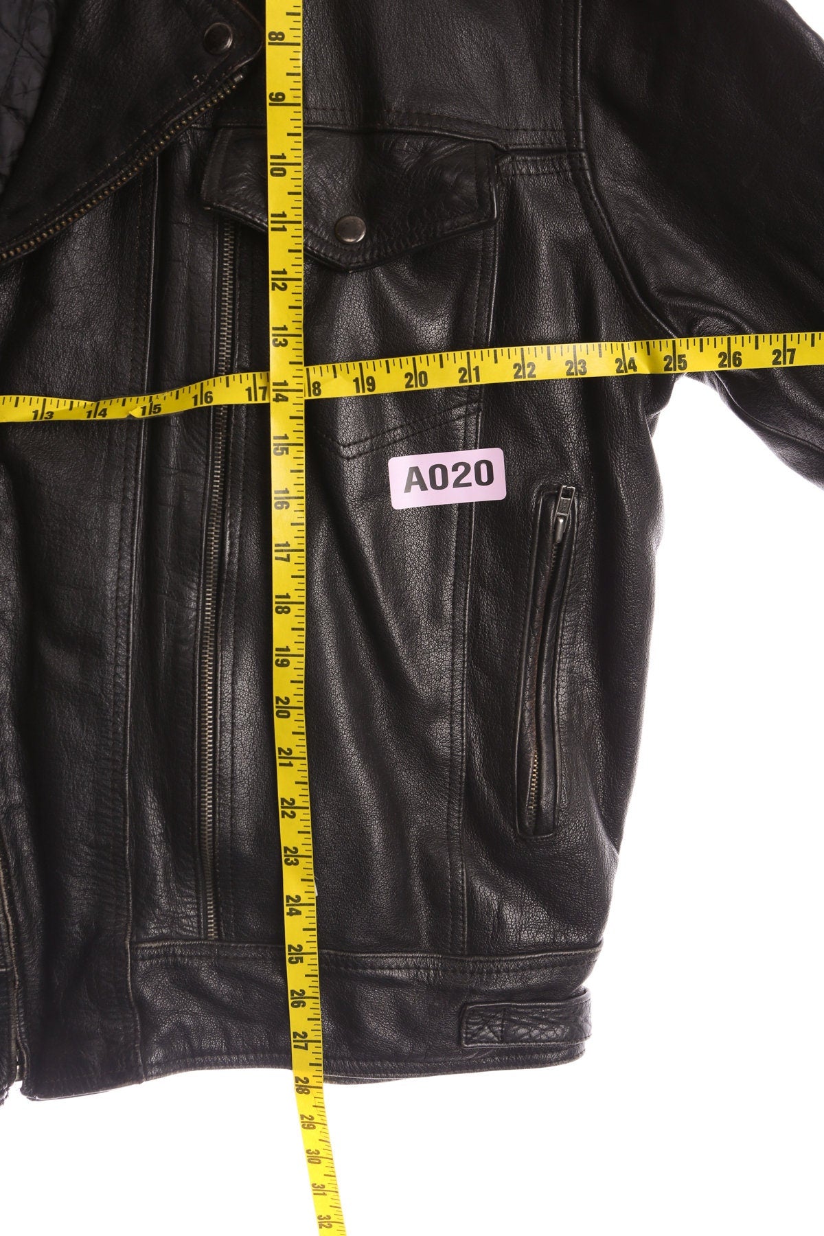 Men's Biker Black Leather Jacket by Unik Premium