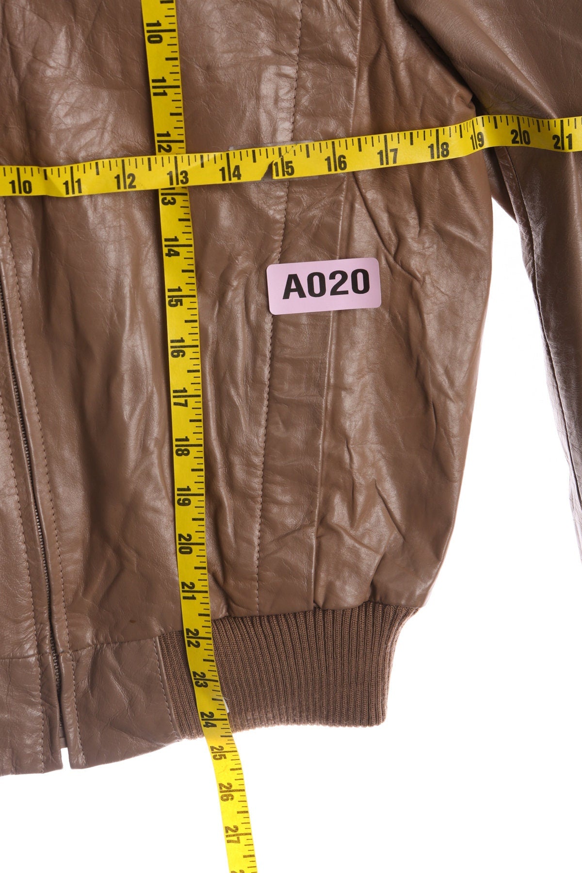 1980's Men Casual Brown Leather Jacket by Casablanca