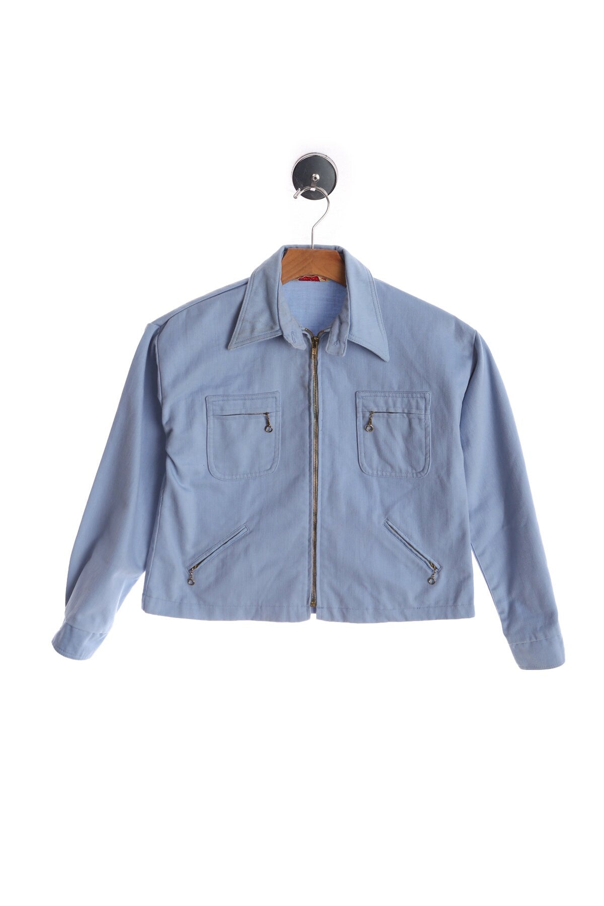 Vintage Men Blue Casual Jacket - Era 60's - 70's