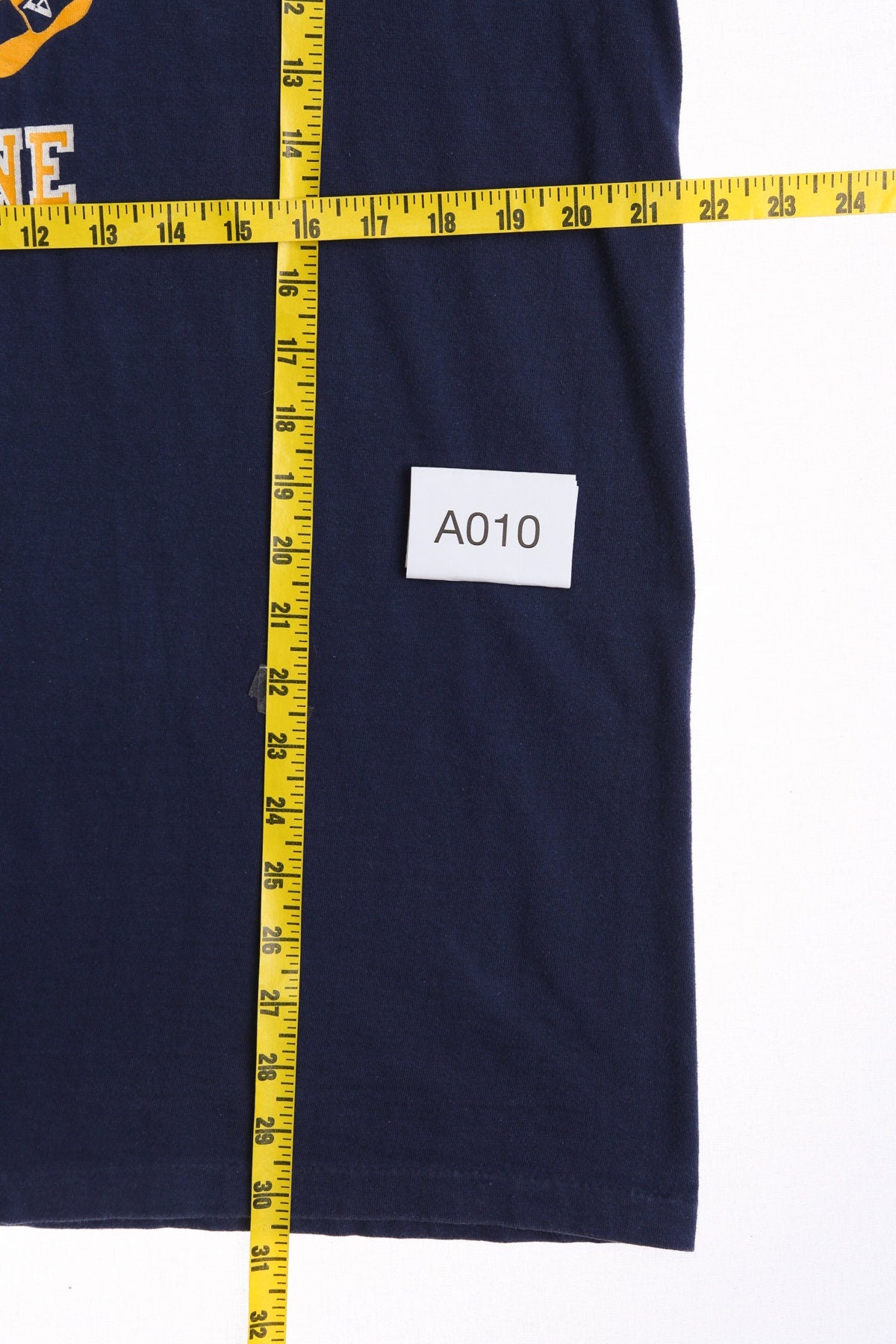 Vintage Blue T-shirt with University California Irvine Yellow Print